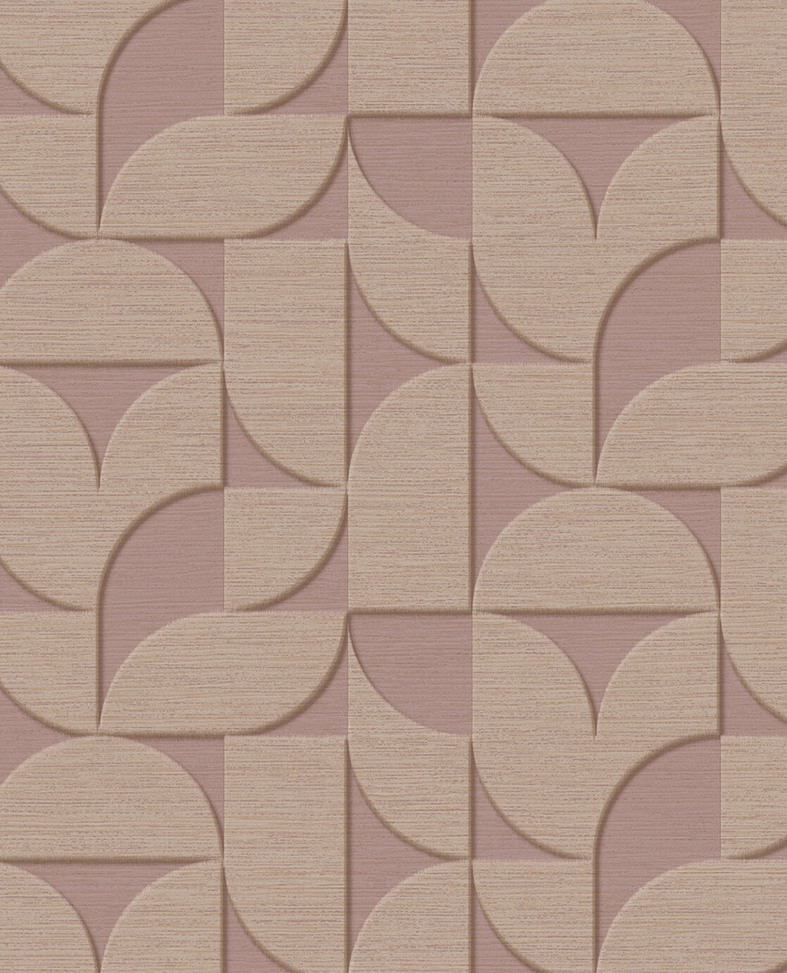 333611 Geometric Arches Rose Wallpaper by Eijffinger
