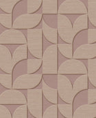 333611 Geometric Arches Rose Wallpaper by Eijffinger