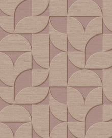 333611 Geometric Arches Rose Wallpaper by Eijffinger