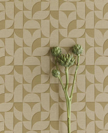 333612 Geometric Arches Sand Wallpaper by Eijffinger