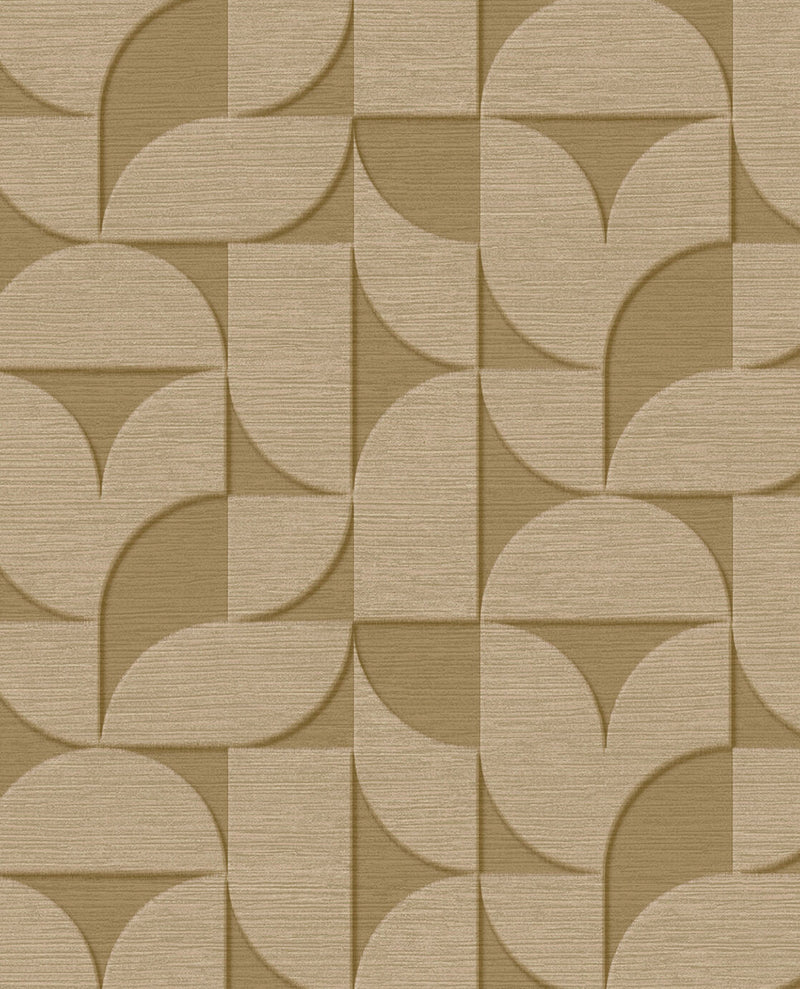 333612 Geometric Arches Sand Wallpaper by Eijffinger