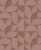 Geometric Arches Terracotta Revive Wallpaper by Eijffinger
