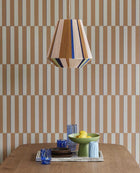 333623 Offset Stripe Sage/Natural Wallpaper by Eijffinger