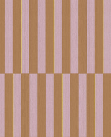 333624 Offset Stripe Pink/Brown Wallpaper by Eijffinger