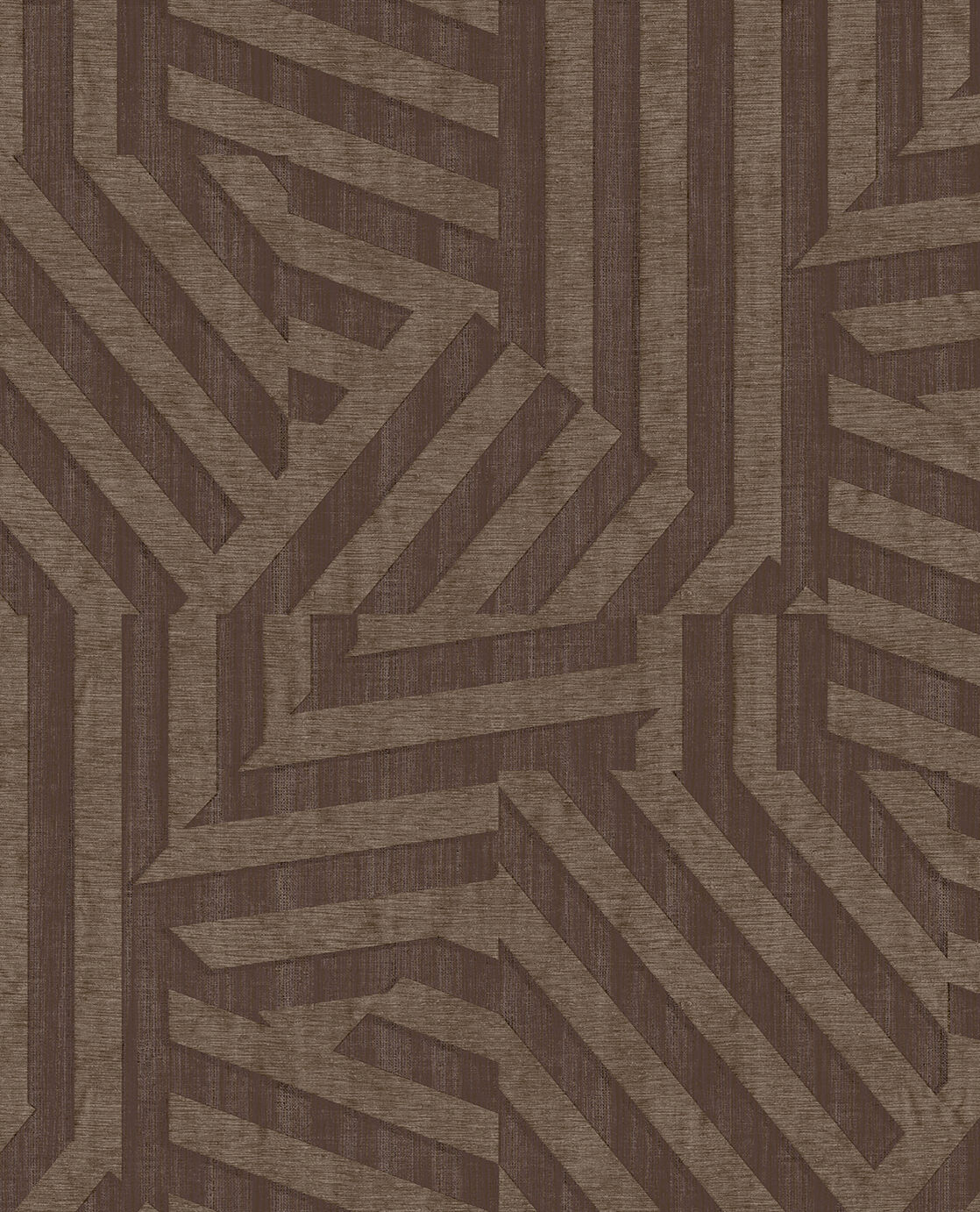 333631 Abstract Stripe Chocolate Wallpaper by Eijffinger