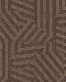 333631 Abstract Stripe Chocolate Wallpaper by Eijffinger