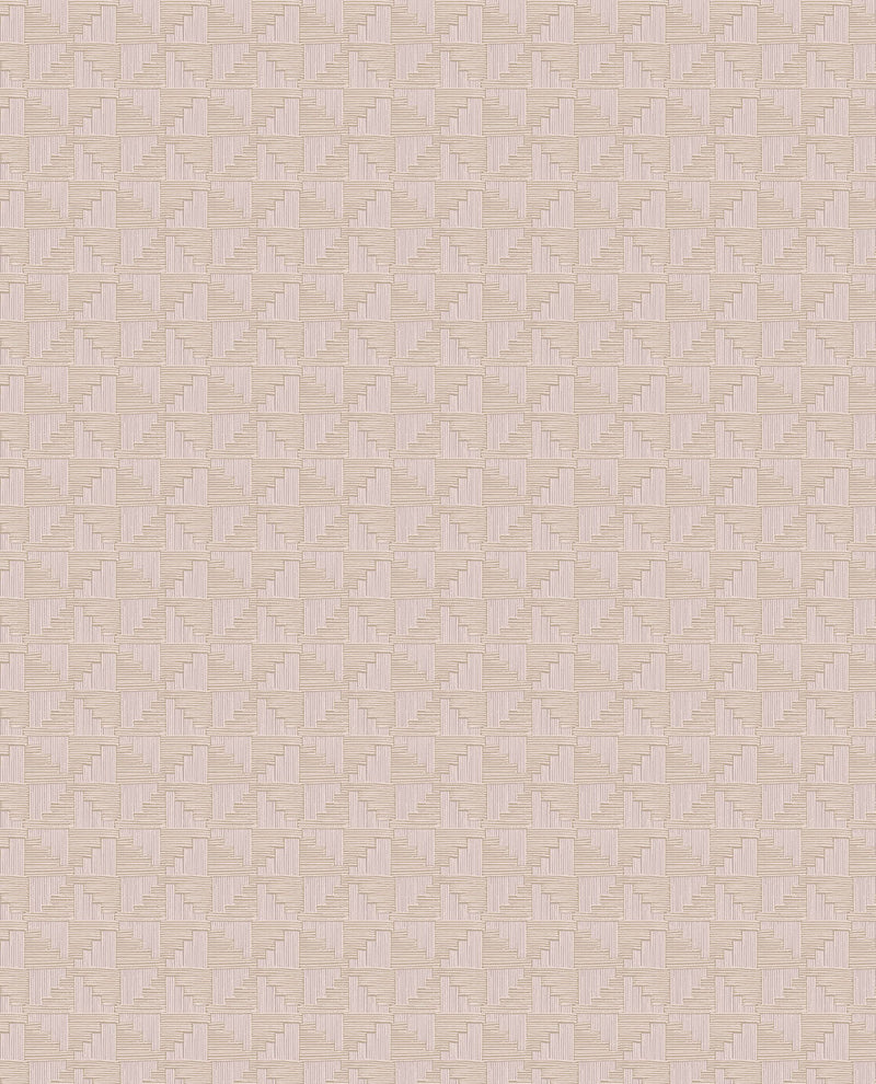 333650 Abstract Check Blush Wallpaper by Eijffinger