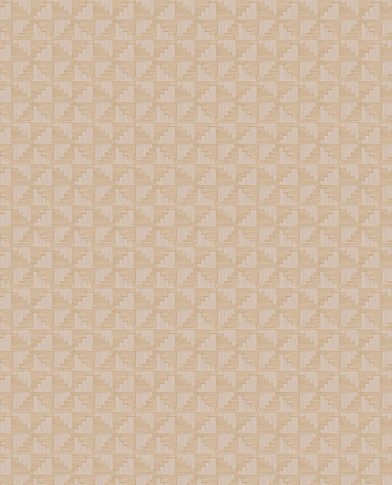 333651 Abstract Check Peach Wallpaper by Eijffinger
