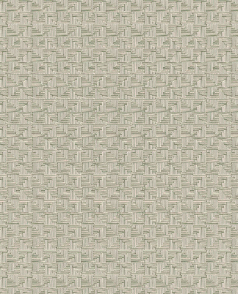 333654 Abstract Check Sage Wallpaper by Eijffinger