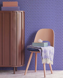 333656 Abstract Check Purple Wallpaper by Eijffinger