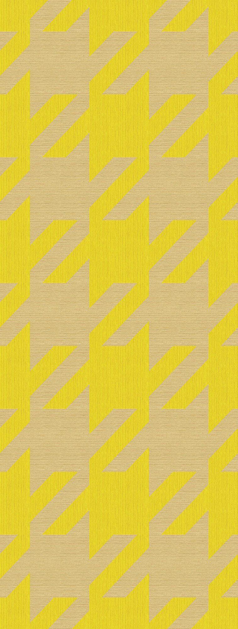 333674 Houndstooth Neon Natural Mural by Eijffinger