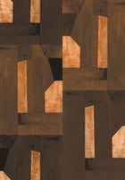333677 Rainbow Foil Burnt Brown Mural by Eijffinger