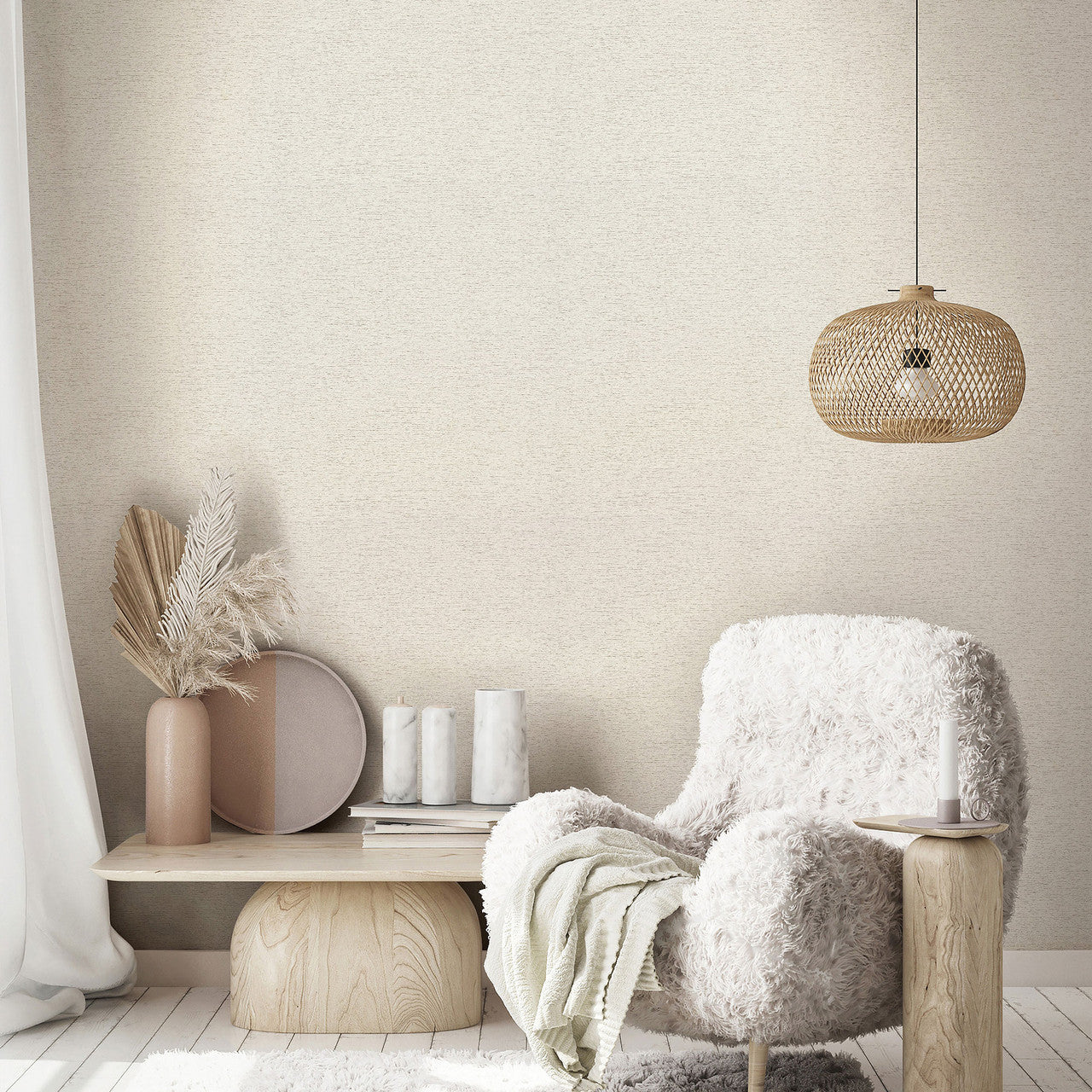 33367 The Woods and Wicker Beige Wallpaper By Galerie