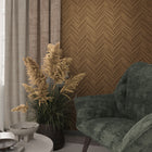 33378 The Woods and Wicker Bronze Brown Wallpaper By Galerie