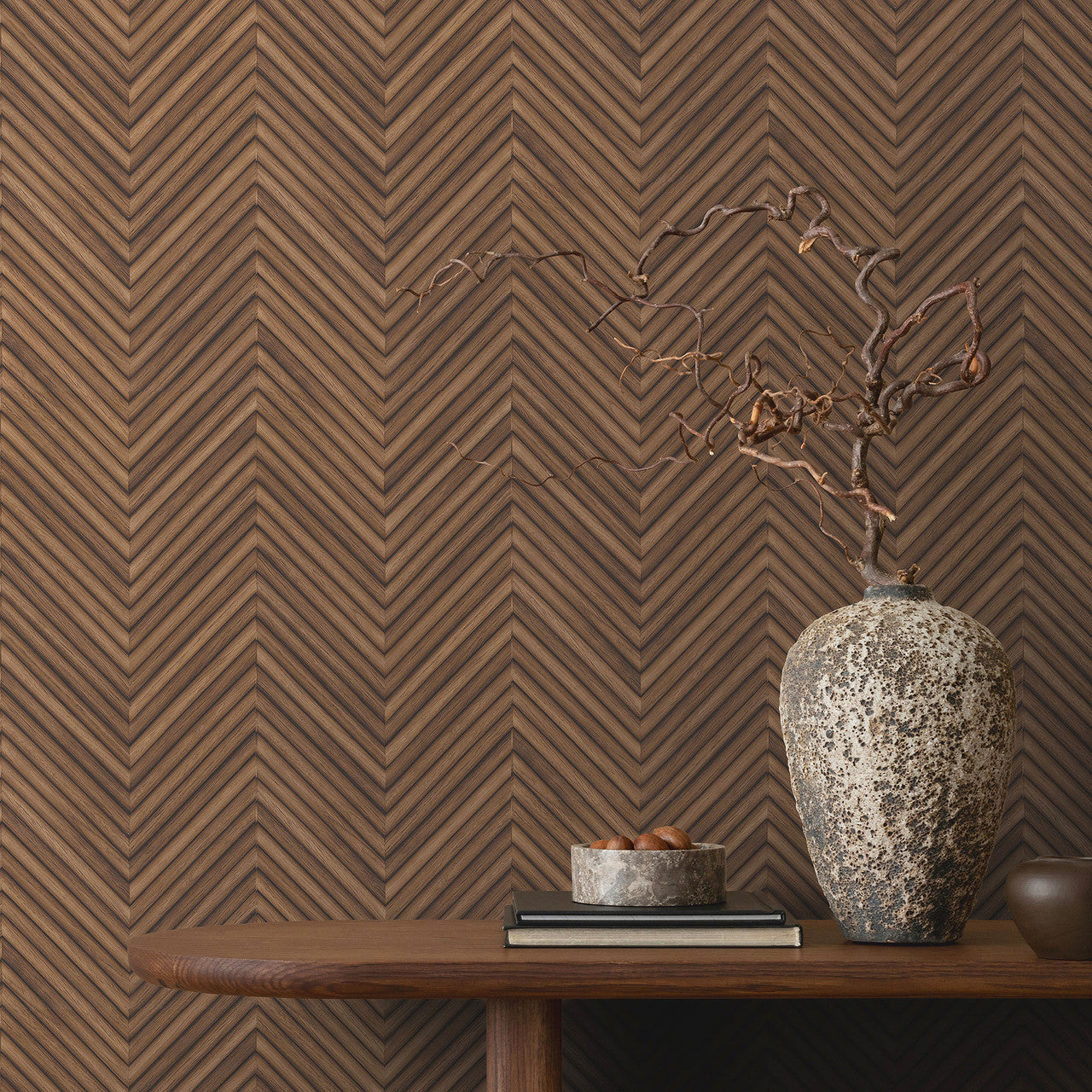 33378 The Woods and Wicker Bronze Brown Wallpaper By Galerie