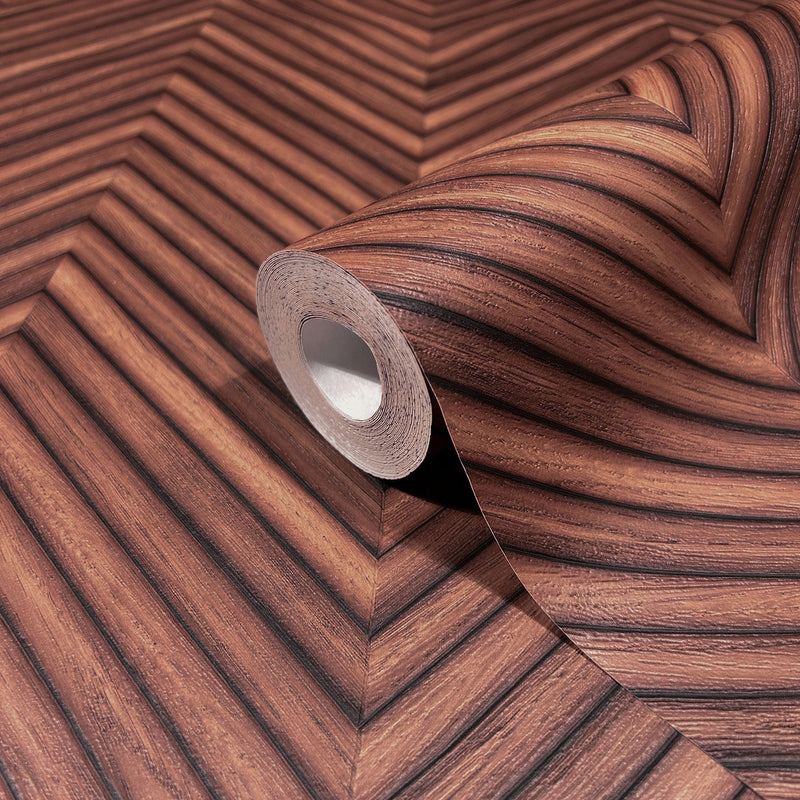 33379 The Woods and Wicker Red Wallpaper By Galerie