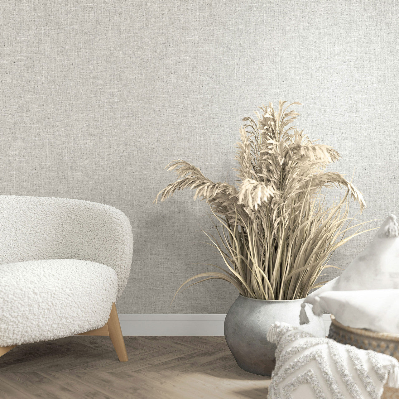 33388 The Woods and Wicker Silver Grey Wallpaper By Galerie