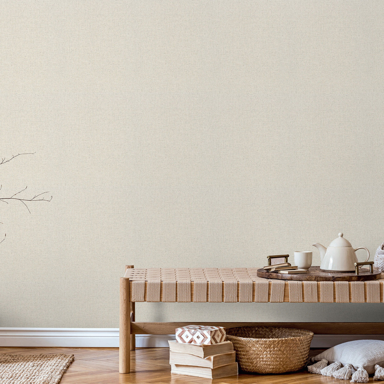 33391 The Woods and Wicker Beige Wallpaper By Galerie