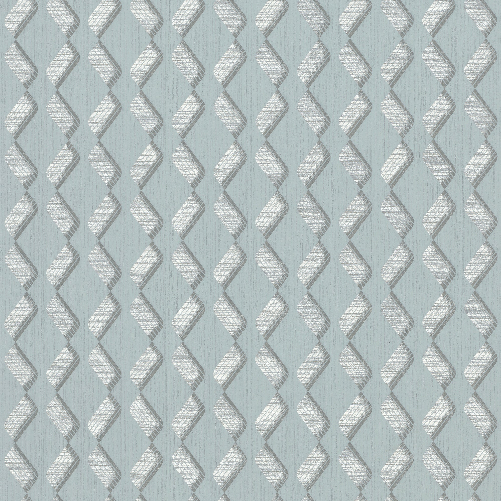 33653 Serene ZigZag Grey and Green Wallpaper By Galerie
