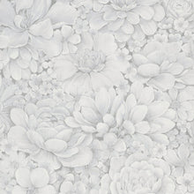 33952 Floral Texture The New Design Book White and Grey Wallpaper By Galerie