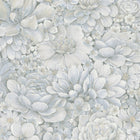 33953 Floral Texture The New Design Book Blue and Grey Wallpaper By Galerie