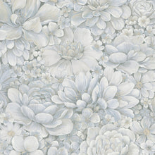 33953 Floral Texture The New Design Book Blue and Grey Wallpaper By Galerie