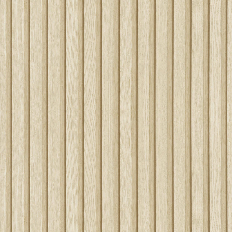 33957 Eden Wood Slat Effect Beige Wallpaper By Galerie