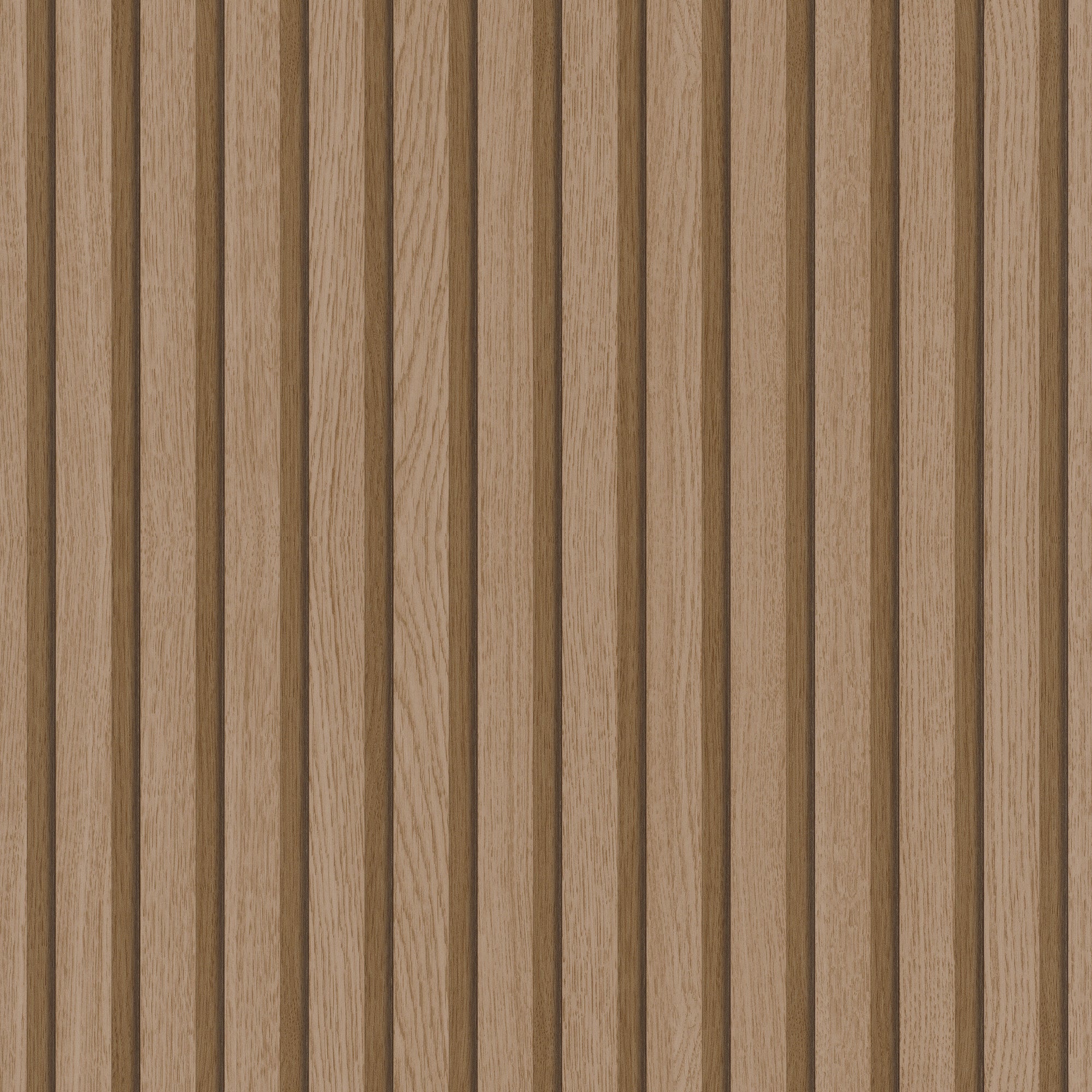 33958 Eden Wood Slat Effect Brown Wallpaper By Galerie