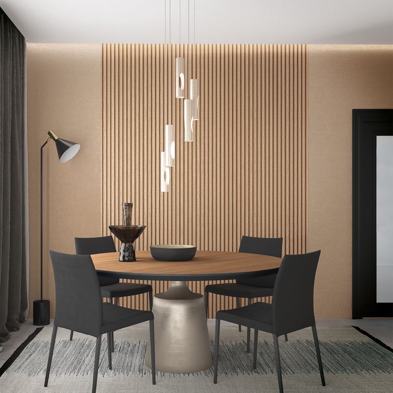 33958 Eden Wood Slat Effect Brown Wallpaper By Galerie