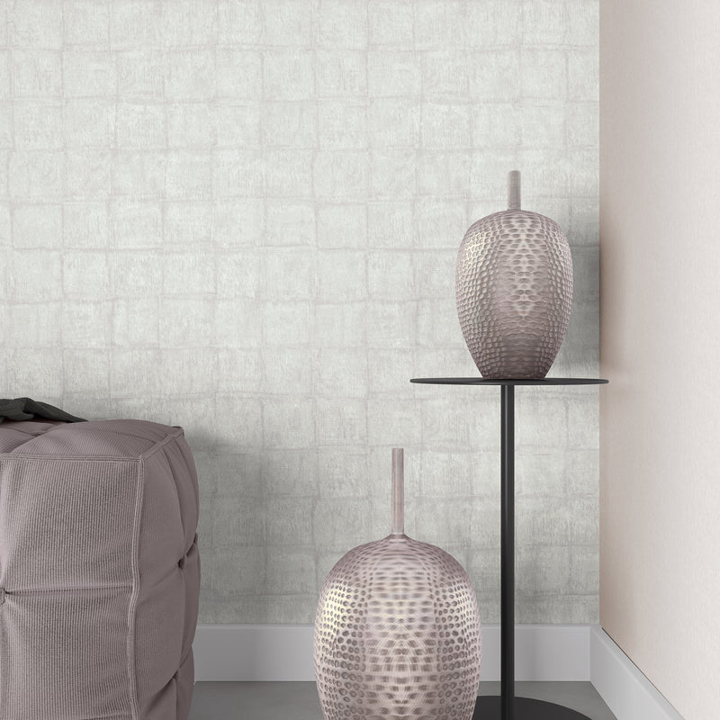 33970 Eden Tile Eden Grey Wallpaper By Galerie