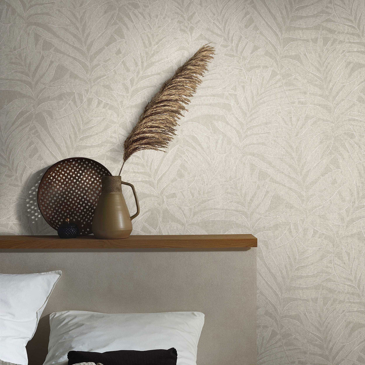 34004 Tree Leaf The New Design Book Greige Wallpaper By Galerie