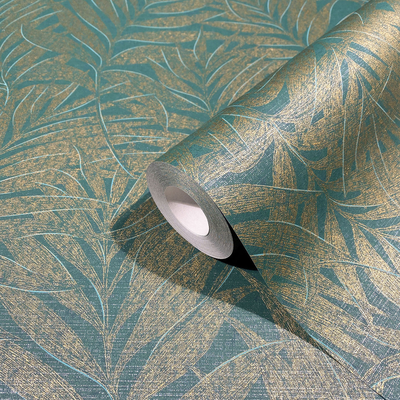34007 Tree Leaf The New Design Book Green and Gold Wallpaper By Galerie