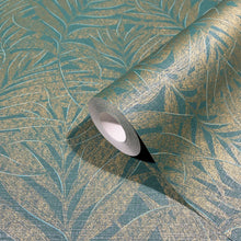 34007 Tree Leaf The New Design Book Green and Gold Wallpaper By Galerie