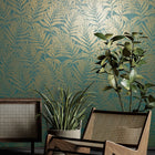 34007 Tree Leaf The New Design Book Green and Gold Wallpaper By Galerie