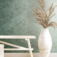 34009 Damask The New Design Book Blue and Grey Wallpaper By Galerie