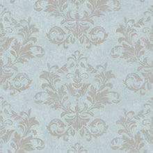 34009 Damask The New Design Book Blue and Grey Wallpaper By Galerie