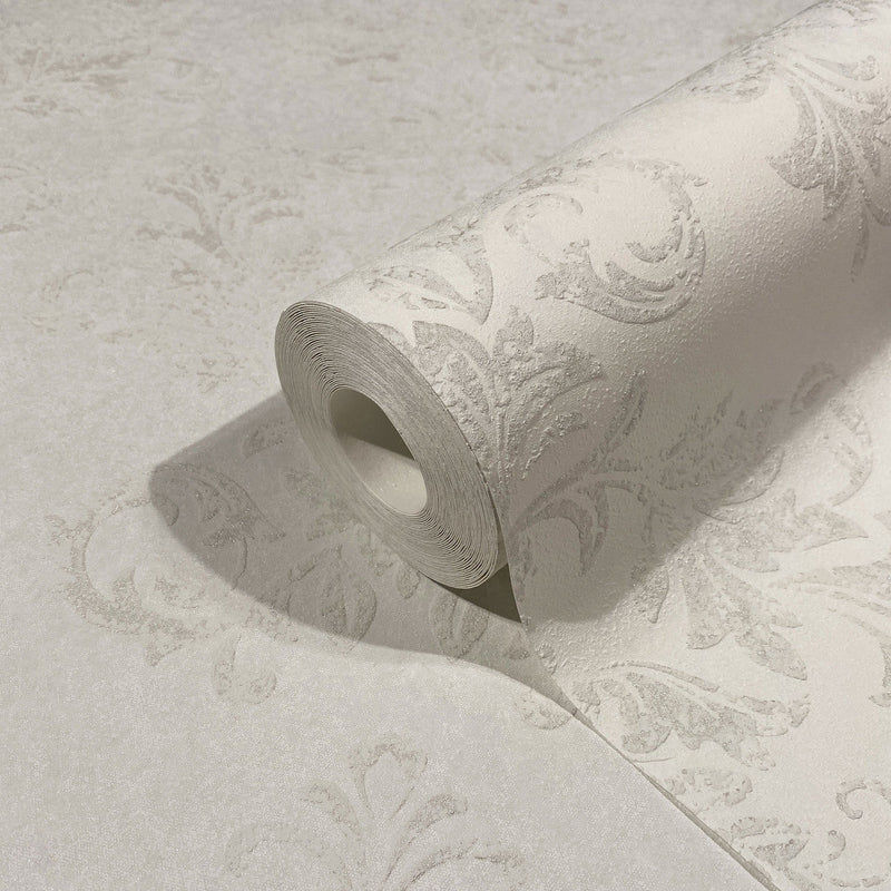34010 Damask The New Design Book White Wallpaper By Galerie