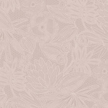 340111 Floral Lace Pink Gilded Wallpaper by Eijffinger