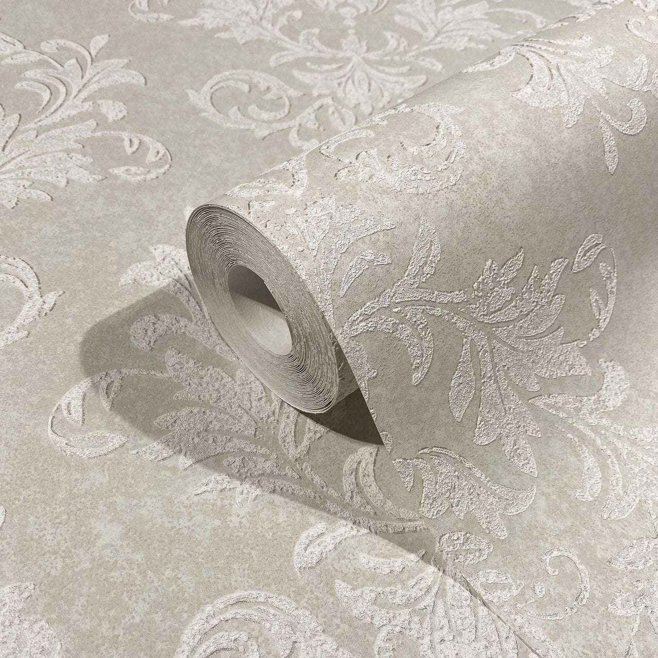 34011 Damask The New Design Book Beige and White Wallpaper By Galerie