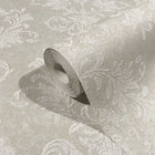34011 Damask The New Design Book Beige and White Wallpaper By Galerie
