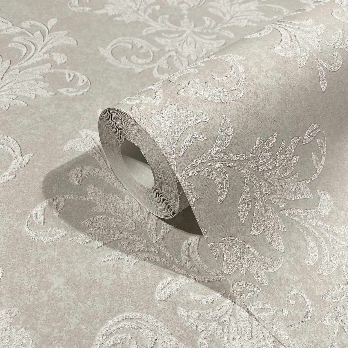 34011 Damask The New Design Book Beige and White Wallpaper By Galerie
