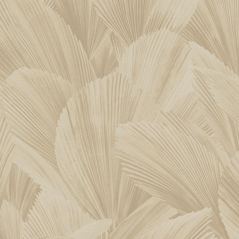 340120 Abstract Leaves Cream Gilded Wallpaper by Eijffinger
