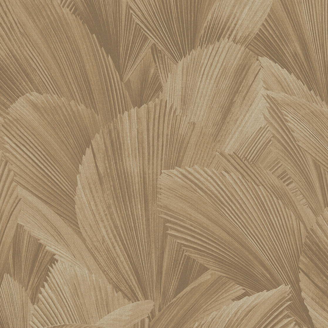 340121 Abstract Leaves Taupe Gilded Wallpaper by Eijffinger
