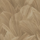 340121 Abstract Leaves Taupe Gilded Wallpaper by Eijffinger
