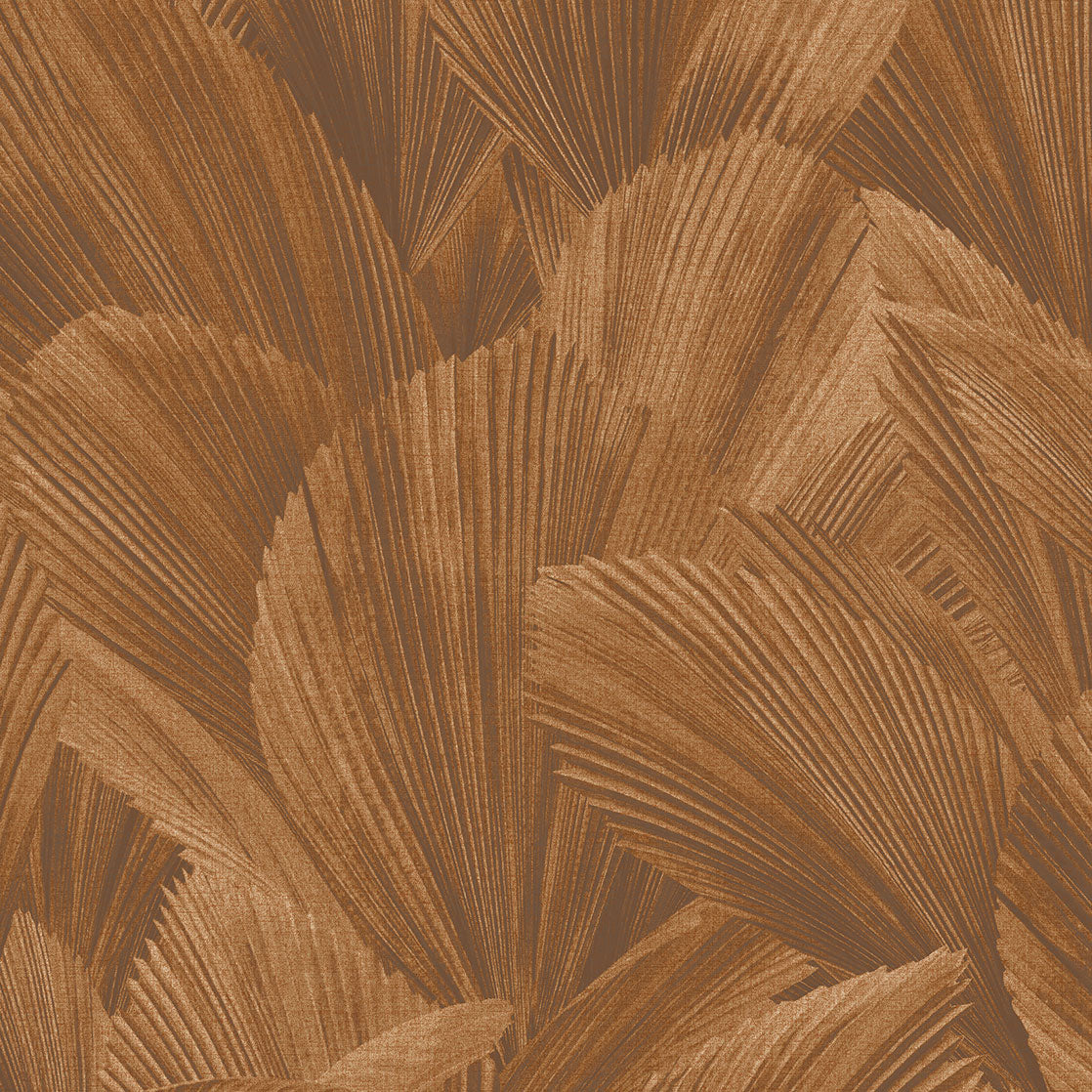 340123 Abstract Leaves Copper Gilded Wallpaper by Eijffinger
