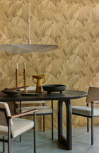 340124 Abstract Leaves Gold Gilded Wallpaper by Eijffinger