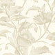 Meandering Floral Cream Gilded Wallpaper by Eijffinger