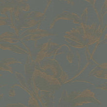 340134 Meandering Floral Blue Gilded Wallpaper by Eijffinger