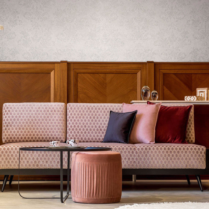 34013 Damask The New Design Book Rose and Grey Wallpaper By Galerie