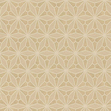 340141 Geo Floral Sand Gilded Wallpaper by Eijffinger